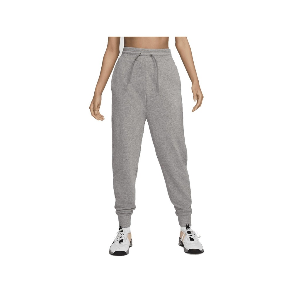 Nike Dri-FIT One Joggers High Waisted 7/8 French Terry Grey FB5434-091 Women XL